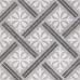 Mondrian Grey Patterned Wall and Floor Tile 335mm x 335mm